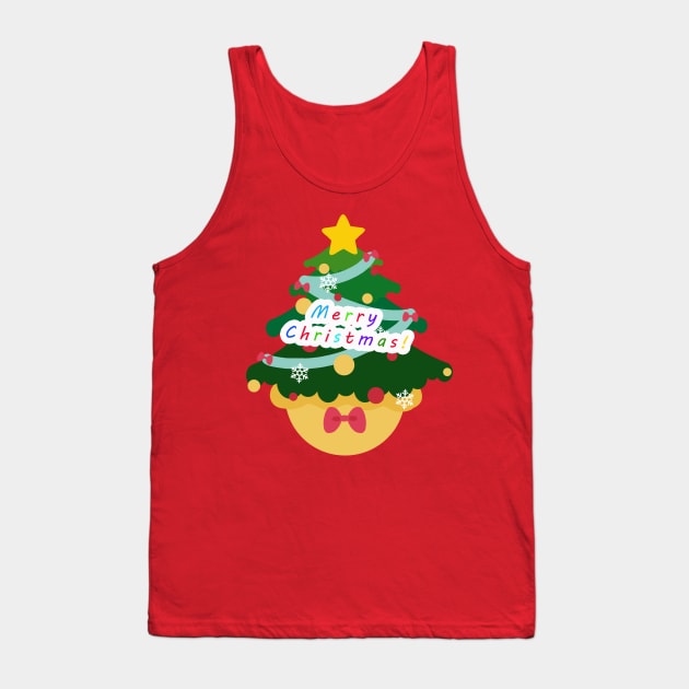 Merry Christmas Tree Tank Top by 9XUANFOX